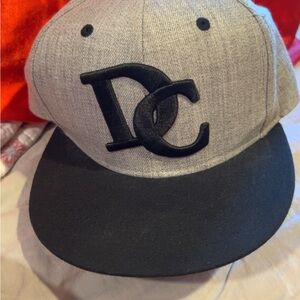 Gray and Black DC Snapback Hat